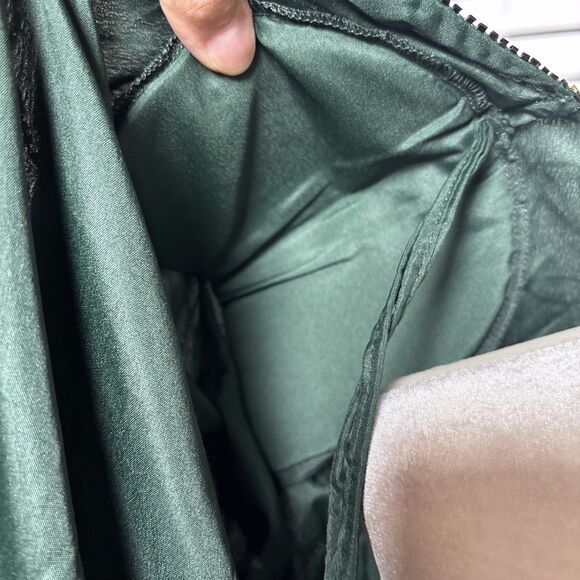 Emerald Beaded Jacket Vintage Gatsby Gold Sequins Formal Party/ Holiday SZ Large - Picture 8 of 9